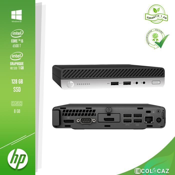HP ProDesk 400 G3 DM i5 6éme génération-8GB RAM-128GB SSD-Graphique 1GB