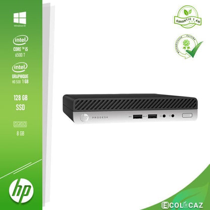HP ProDesk 400 G3 DM i5 6éme génération-8GB RAM-128GB SSD-Graphique 1GB