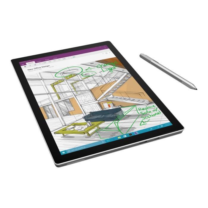 Microsoft Surface Pro 4 Tablette Core i5 6300U  2.4 GHz  4 Go RAM 128 Go SSD 12.3" écran tactile 2736 x 1824